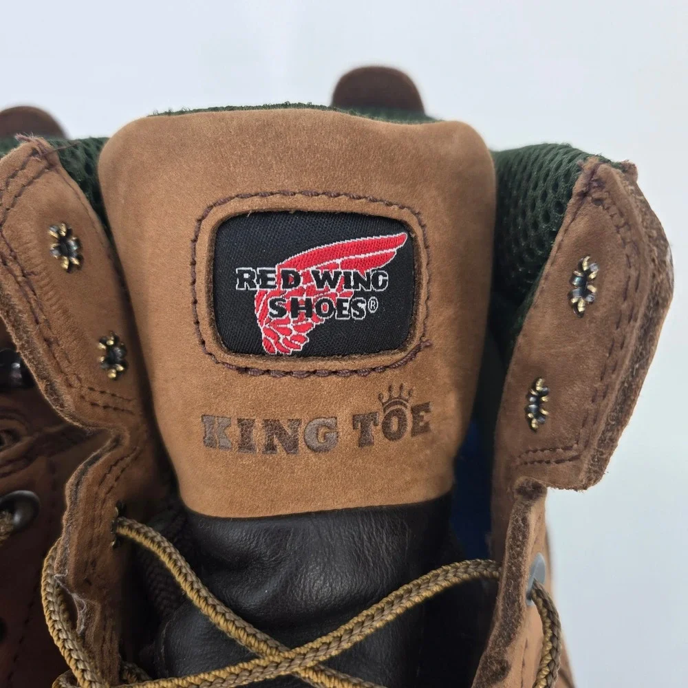 New Red Wing King Toe 2240 Mens 12 E2 Brown Waterproof Safety Toe Work Boots EH